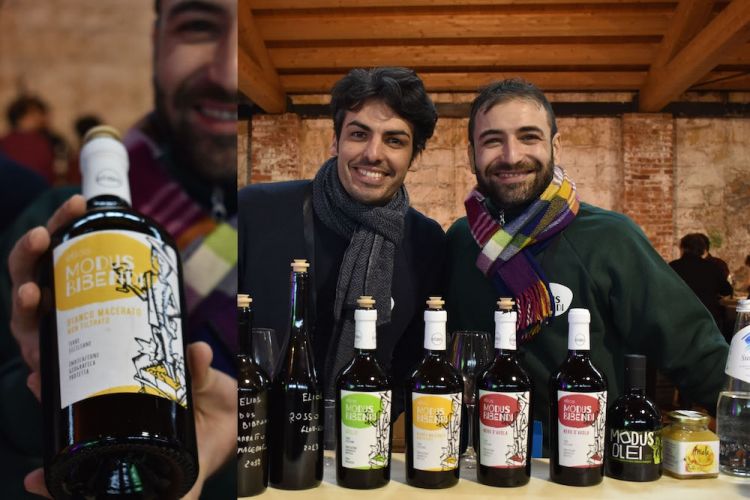 Nicola Adamo e Guido Grillo di Elios Modus Bibendi, vino naturale ad Alcamo dal 2015
