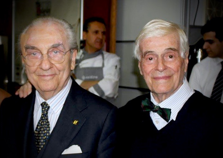 Gualtiero Marchesi ed Eugenio Medagliani: grandi a
