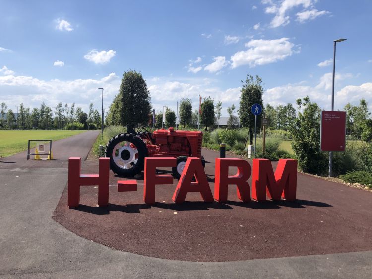 The entrance to H-Farm
