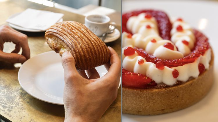 Prima di indossare il vestito fine dining, dalle ore 8 alle 16, 142 è un Cafè Bistrot. Splendidi gli sfogliati, le monoporzioni e i mignon della colazione