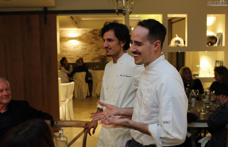 E con un altro talento della giovane cucina abruzzese, Gianni Dezio del Tosto di Atri
