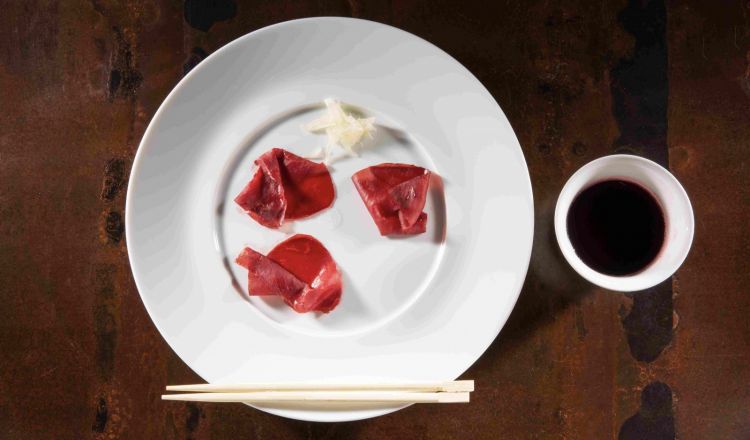 Bresaola Gio' Porro di Wagyu, brodo e pomelo