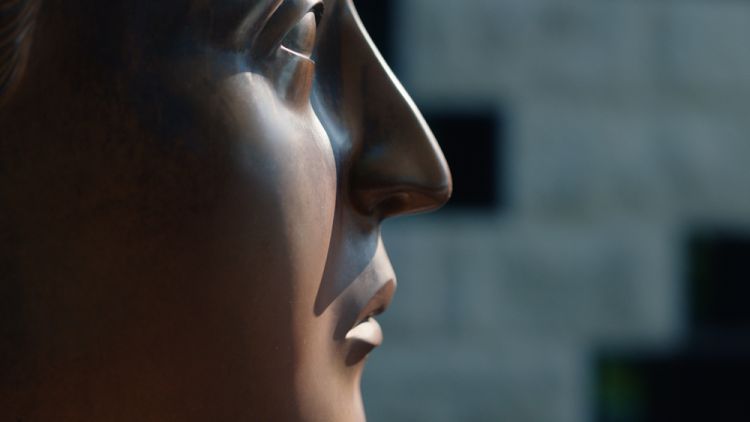Un dettaglio dell'opera di Fernando Botero