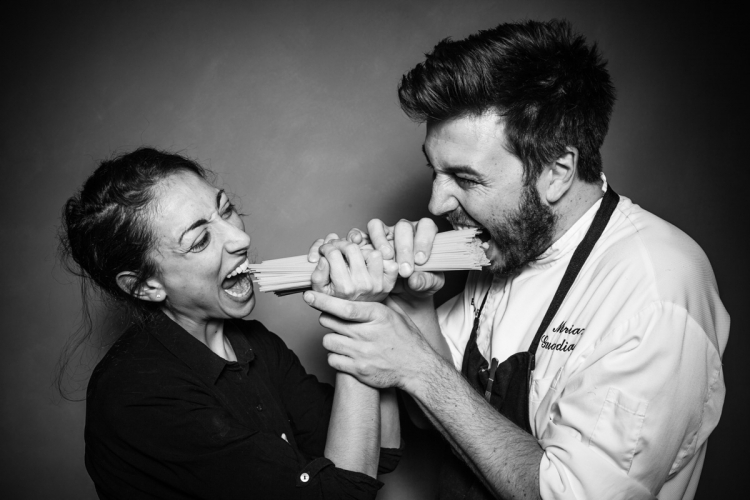 Camilla Corbelli e Mariano Guardianelli di Abocart due cucine
