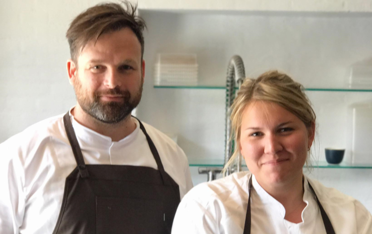 Thorsten Schmidt, chef and creator of Barr, with head chef Mia Christiansen
