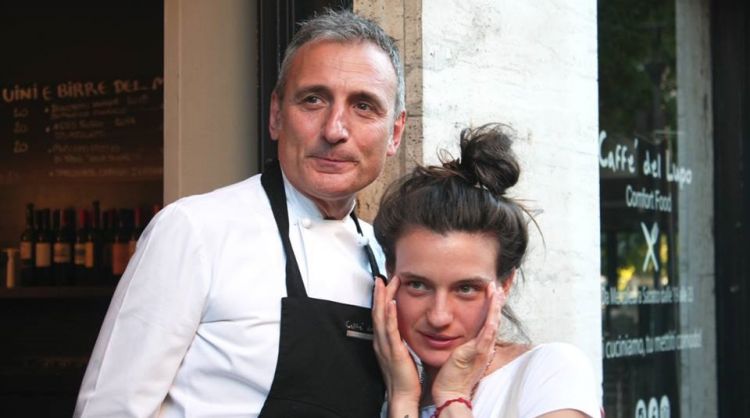 Luca Ferrara con la figlia Giorgia, che si occupa 