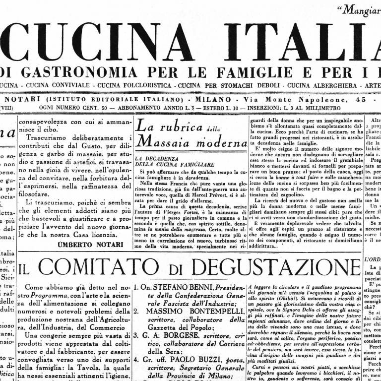 È il 15 dicembre 1929, esce il primo numero de La Cucina Italiana. Nel solco di quella tradizione - che era già molto contemporanea - la rivista, profondamente rinnovata, per il secondo anno consecutivo sarà media partner di Identità Milano
