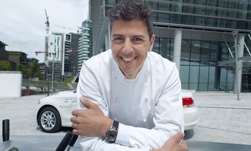Andrea Berton, immortalato a  Porta Nuova Varesin