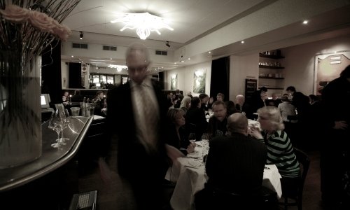 The dining room of restaurant PM & Vänner in Väx