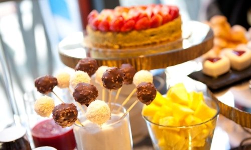The dessert cart of the Cerea brothers from Vittor
