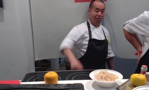 Haruo Ichikawa del ristorante Iyo di Milano, nel c