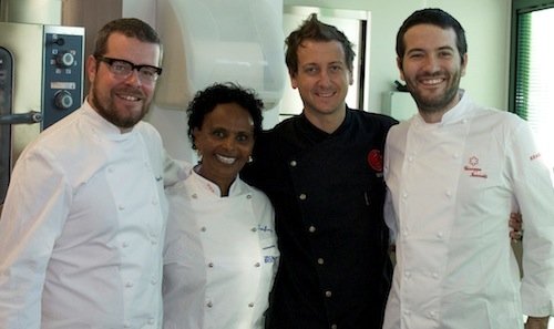 Left to right, Eugenio Boer (chef at Fishbar de Mi