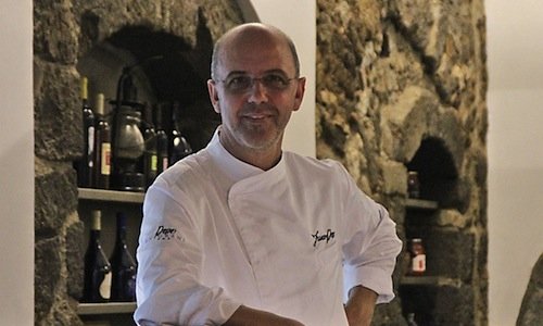 Franco Pepe, 49 anni, pizzaiolo, nella nuova sede 