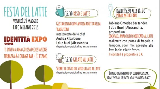 Domani a Expo è il giorno della Festa del Latte, 