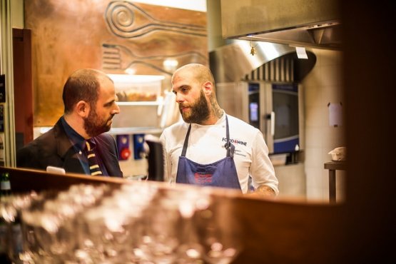 Eugenio Roncoroni a colloquio con il sommelier Gi