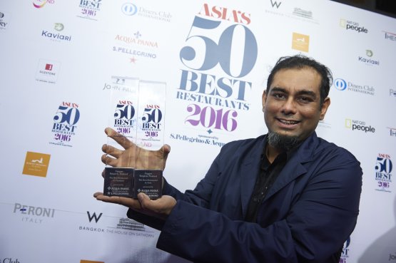 Gaggan Anand, chef at Gaggan in Bangkok, awarded a