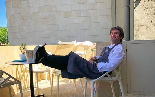 Josean Alija, chef at Nerua, inside the Guggenhei