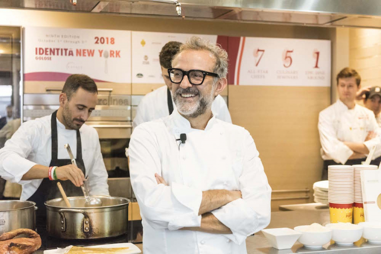 Massimo Bottura, 56 last September 30th, at Eatal