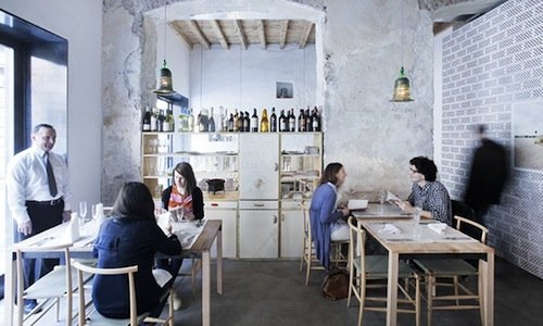The small dining room of 28 Posti, opened a few mo