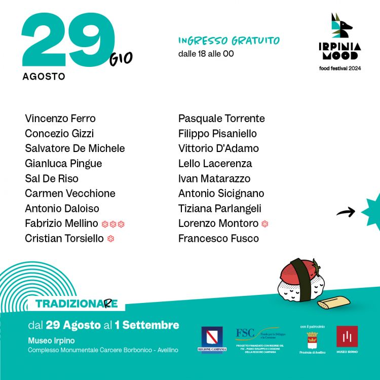 Alcuni degli chef presenti nella quattro giorni
