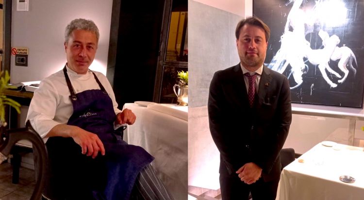 Angelo Gravino e Giorgio Zoccolella, la cucina e la sala di Michelasso
