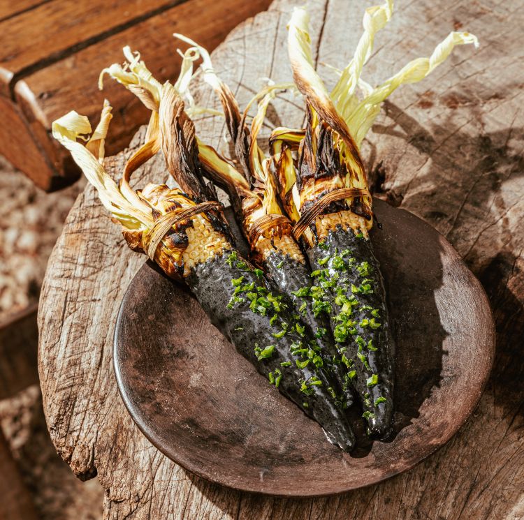 Kanché, Elotitos baby con maionese di recado negro