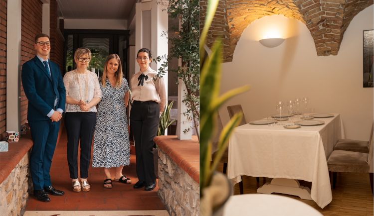 Lo staff di sala: Michele Caironi, Stefania Belotti, Ilaria Caironi e Sharon Zorzi