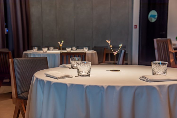 A detail of the dining room at Trésind Studio 
