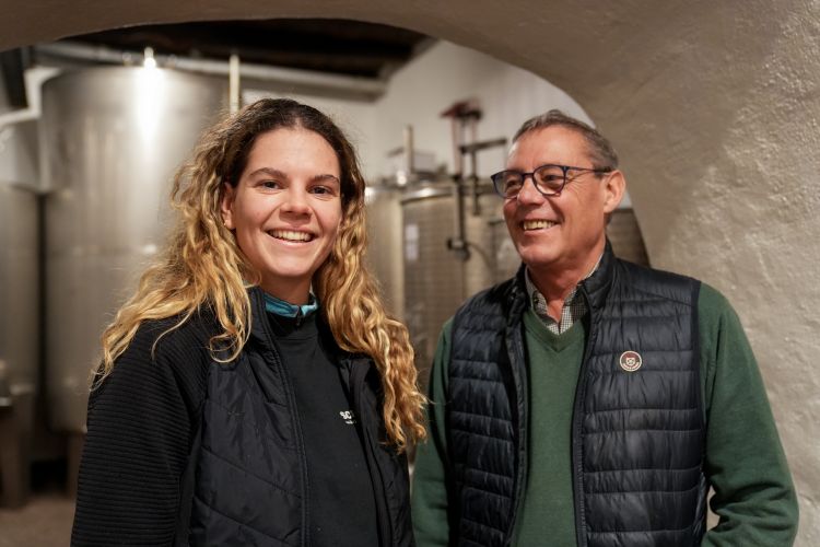 Veronika Pfeifer con il padre Johannes
