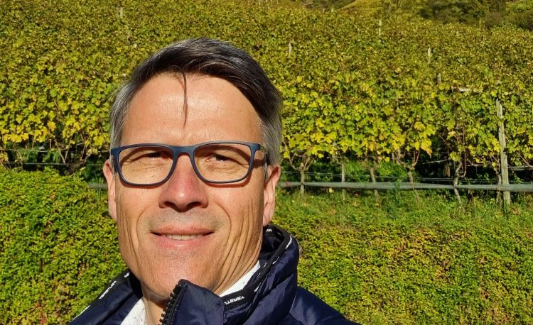 Christof Tiefenbrunner tra i vigneti