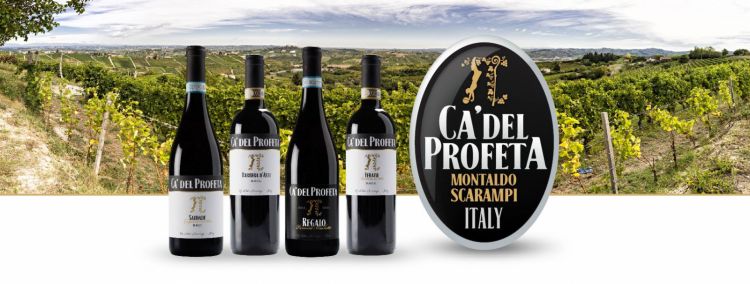 I vini di Ca' del Profeta. La cantina (e il relais più ristorante) sono di proprietà dell'ex calciatore brasiliano Hernanes