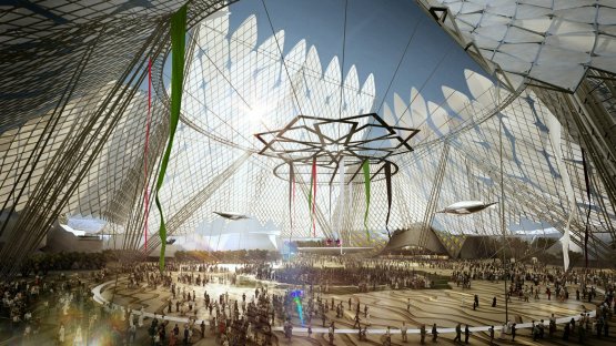 Il rendering di Expo Dubai 2020