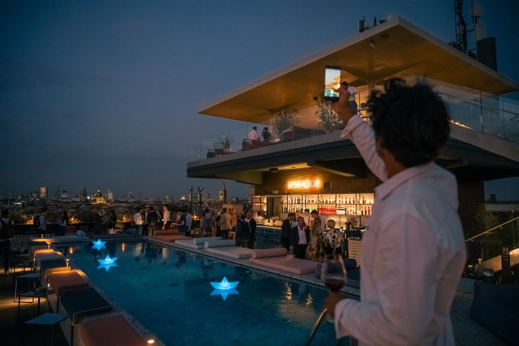 panorama nottuno dalla terrazza de I Mirador dell'hotel 21 House of stories navigli