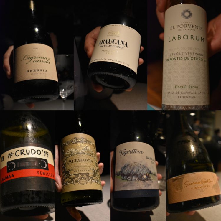 The wines paired with the courses