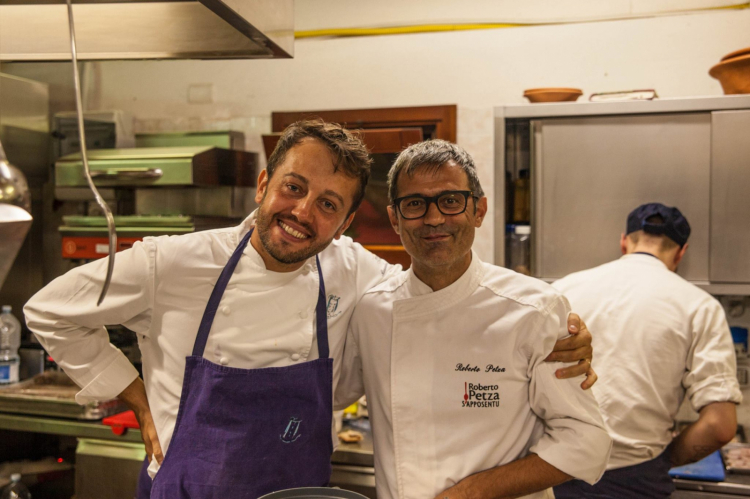 Alessandro Negrini e Roberto Petza, protagonisti del penultimo appuntamento con Stelle in Marmilla, compresa una cena a quattro mani al S'Apposentu
