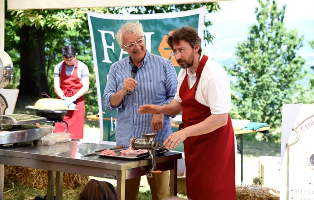 Davide Rampello durante la scorsa edizione di Paesi e Paesaggi del Gusto (foto Gabriele Barbero)