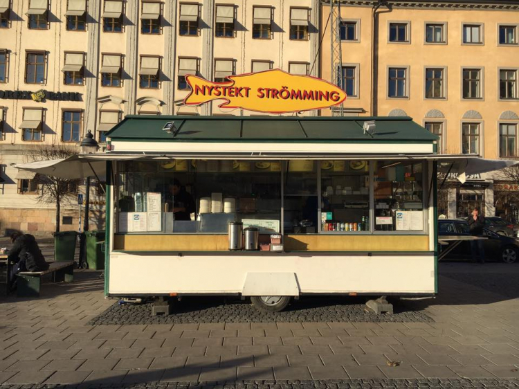 Nystekt Strömming, a popular food truck in Stockholm
