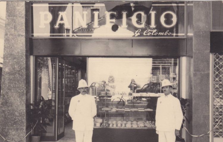 A historic image of the Colombo bakery
