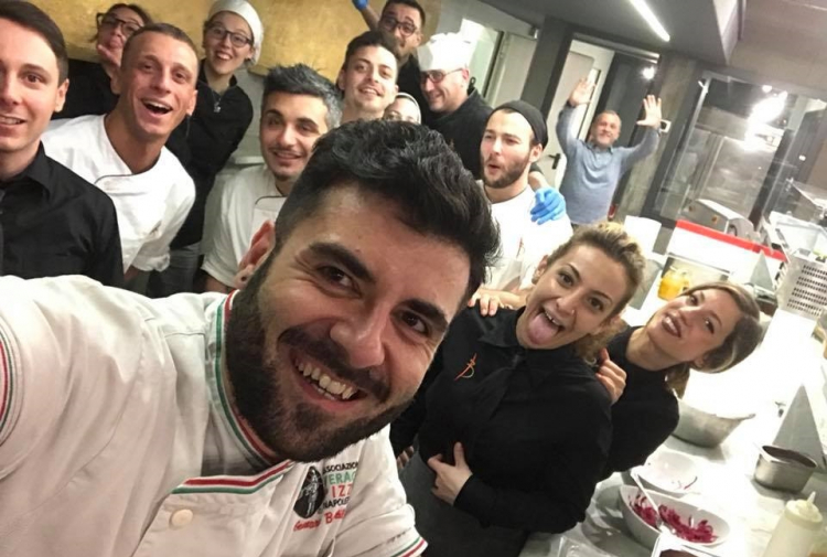 Selfie con tutta la squadra di Battil'oro
