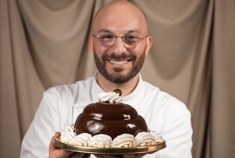 Nicola Goglia con il suo Roccobabà, delizioso bes
