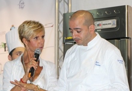 Pino Cuttaia del ristorante La Madia di Licata (Agrigento), autore in Basilicata di un Polpo sulla roccia