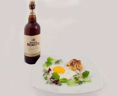 The match: with Birra Moretti Grand Cru