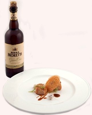 Birra Moretti as an ingredient, Birra Moretti Grand Cru as a match
