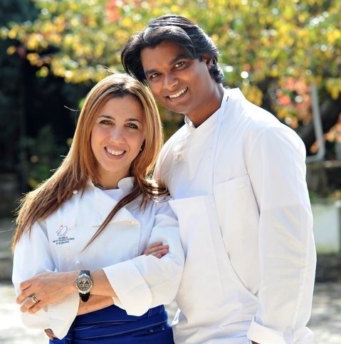 Antonella Ricci and her husband Vinod Sookar, from Mauritius