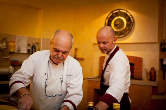 Denis Lovatel with his father Ezio
