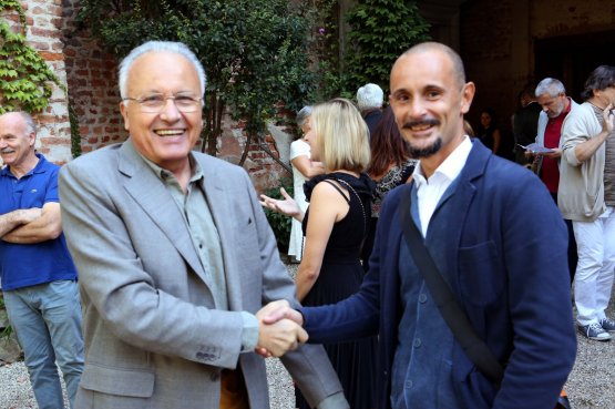 Enrico Crippa with Angelo Gaja