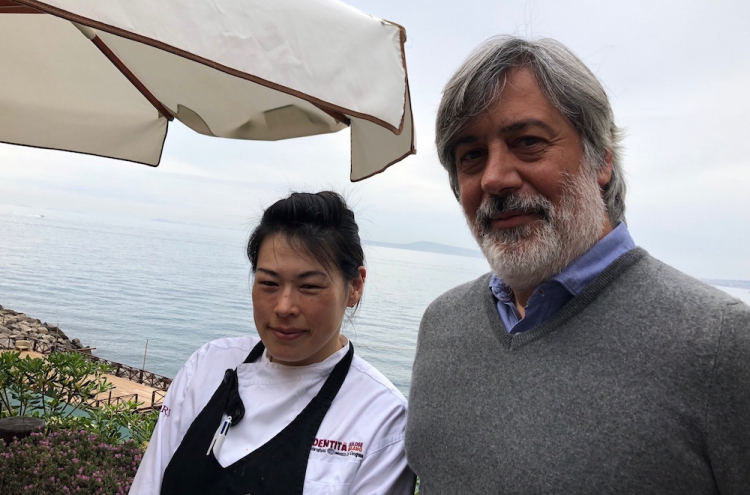 Fumiko Sakai, chef e Giorgio Scarselli, "patron non chef"
