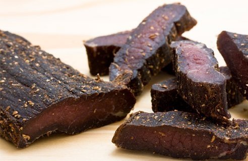 Biltong, carne secca molto popolare a Capetown e dintorni