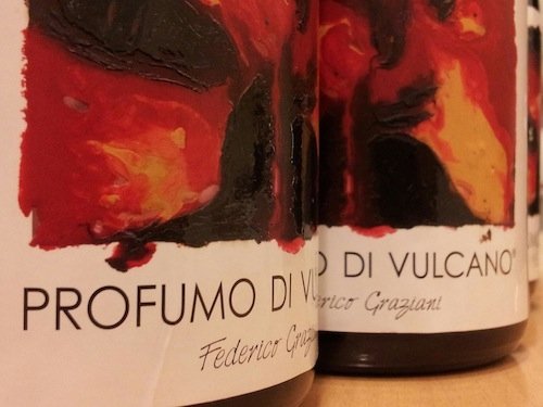 The wine label: Nerello cappuccio and Nerello mascalese grapes