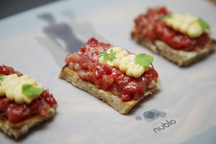 Tartare di carne di vacca e ventresca di tonno rosso
